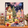 Pintura al óleo digital de Santa Claus transfronteriza para colorear DIY, diseño personalizado basado en imágenes proporcionadas, pintura decorativa acrílica para principiantes, venta al por mayor