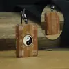 Madera de azufaifo incrustada con plata, Colgante de sándalo púrpura, Ébano incrustado con bendición del Oficial Celestial, Joyería de colgante taoísta estilo chino, Hecho a medida