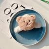 Invierno Nuevo lindo oso de dibujos animados anillo a presión Pulsera de juguete de peluche para niños Suministros decorativos creativos