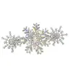 Novos acessórios de cabelo flor de diamante grampo de cabelo três bordas de floco de neve clipes de cabelo franja clipe de mola fabricantes atacado