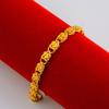 Loja de joias atacado Yiwu loja de ouro com a pulseira moeda europeia banhada a ouro joia de mão não desbota corrente de ouro areia vietnamita 24k