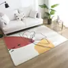 Alfombra de imitación cachemir al por mayor del fabricante Alfombra nórdica minimalista para sala de estar Alfombra para dormitorio junto a la cama Cobertura total Alfombra suave Felpudo