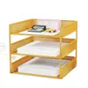Estante de almacenamiento para escritorio de oficina, organizador de archivos, caja de almacenamiento de archivos, colección de artículos de oficina, estante de archivos multicapa