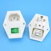 Enchufe de Corriente Blanco Ac-01A de Tres en Uno con Certificación Europea 10A con Fusible Db-14