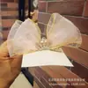 Grampo de cabelo laço tridimensional de fio importado da Coreia do Sul acessórios de cabelo infantis menina coroa de princesa grampo superior lindo adorno de cabeça