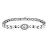 Cadena de Tenis Popular Pulsera de Circonita con un Toque de Lujo Ligero y de Alta Gama, Pulsera de Tenis Cuadrada Principal de Moda y Versátil