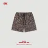 Shorts para Hombre con Estampado de Leopardo Camuflaje Moda Callejera 360g Estilo Americano Leopardo Felpa Inferior Cintura Elástica Diseño