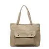 Nova Coleção Outono/Inverno 2025 Estilo Literário Simples Bolsa de Lona Grande Capacidade Feminina Casual para Trabalho Bolsa Tote de Ombro Bolsa de Mão Feminina