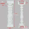 Molde para Barandal de Balcón con Cornisa de Columna Romana, Valla, Cemento Chino, Cuadrado Europeo, Columna Redonda, Conjunto Completo para Construcción de Villa