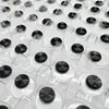 Fabricante Personaliza Botones Metálicos con Patrón de CD Según Dibujos y Muestras, Puede Grabar Logo Impreso con Láser, Carcasa de Aluminio con Patrón de CD de Aluminio