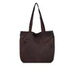 Nova Bolsa Tote Xadrez de Um Ombro Casual Grande Capacidade Leve Fashionável Versátil para o Dia a Dia Bolsa Feminina de Nylon