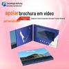 Cartão de Saudação em Vídeo de 7 polegadas Player de Álbum Promocional Máquina de Publicidade de Papel Portátil Tela LCD Estilo Japonês Estilo
