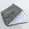 Paño de repuesto para mopa plana manos libres de vellón coral, más funda adhesiva de microfibra, venta al por mayor