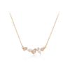 Collar Estrella Sonriente para Mujer, Lleno de Diamantes, Zircón Super Brillante, Cadena de Clavícula de Lujo Ligero a la Moda, Cadena de Diamantes al por Mayor