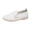 Sapatos de Feijão Cruzados Europeus e Americanos Versátil Europeu e Americano Primavera Tamanho Plus Confortável Comércio Exterior 2026 Bico Redondo Moda Novo Estilo Atacado Tamanho Plus