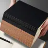Cuaderno de Piel 16K Cuaderno Cosido Bloc de Notas Cuaderno de Línea Horizontal Estudiante Universitario Examen de Admisión de Posgrado Copia Blanda Simple Reunión de Oficina