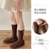 Nuevos Calcetines para Niñas para Primavera y Otoño, Calcetines sin Costuras de Media Pantorrilla, Calcetines Infantiles Clase A para Otoño e Invierno con Lazo, Calcetines de Algodón Peinado para Pantorrilla