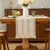 Camino de mesa de cuerda de cáñamo transfronterizo Estilo Americano Francés Decoración de mesa navideña Posavasos Cubierta de mesa de café Mantel individual Tapete de mesa Mantel rojo