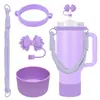 Botella de Agua Térmica Stanley Tapón Antipolvo Taza con Popote Tapa de Taza Correa de Mano Cordón para Botella de Agua Múltiples Estilos Versátiles Set