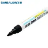 Lion 201 negro base agua pluma de gancho marcador de punta gruesa pluma para pizarra blanca pluma de acuarela puede agregar tinta