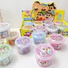Nova Argila de Abraço Estilo Desenho Animado para Crianças, Slime Espumante, Brinquedo Infantil Antiaderente para Alívio de Estresse, Argila de Cristal