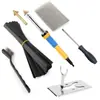 Pistola de Soldadura para Reparación de Parachoques de Coche, Clavo de Soldadura, Máquina de Soldadura de Plástico, Herramienta de Alisado, Reparación de Plástico, Espátula para Reparación de Grietas