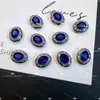 Caixa Mágica Oval Cravejada de Diamantes Anel Rosto de Ovo de Pombo com Oito Furos Zircônio Pulseira de Miçangas DIY Colar Contas Espaçadoras Acessórios Olho de Gato