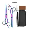 Fornecedor Fabrica Tesouras Afinadoras Separadas para Uso Doméstico, Tesouras Planas Coloridas, Conjunto Profissional de Tesouras para Cabeleireiro