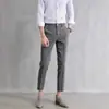 Populares Comércio Exterior Verão Novo Masculino Slim Fit Casual Cropped Calças Estilo Coreano Versátil Tendência Calças