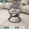 Nordic Light luxo criativo Changhong mesa de centro de vidro Internet celebridade moderna simples mini apartamento casa temperada pequena mesa redonda