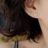 Si estás en plena floración mariposa de los pendientes de plata 925 originales versión coreana femenina de los dulces pendientes de mariposa tridimensionales de una generación de cabello