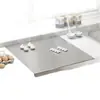 Tapete de Amasar de Acero Inoxidable Espesor Tabla de Cortar Rectangular Tabla de Cortar de Cocina Plateada Tabla de Cortar para el Hogar Antibacteriana Tabla de Cortar Grande