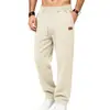 Comercio exterior, estilos europeos y americanos, en stock pantalones casuales rectos de textura repujada para hombre de otoño/invierno, corte holgado, con sutiles patrones de letras