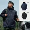 Chaqueta de Asalto Tres en Uno para Exteriores, Chaqueta Cálida, Nuevo Estilo Otoño e Invierno para Hombres y Mujeres, Ropa de Montañismo con Capucha, Cortavientos e Impermeable