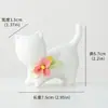Porcelana Blanca Hecho a Mano Flor Pareja Gatito Adornos para Hogar Sala de Estar Gabinete de Vino Mesa Decoración de Flores de Gama Alta Adornos Colgantes