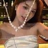 Dama Elegante~ Collar de Perlas Aurora para Mujer 2025 Tendencia Caliente Diseño de Lujo Ligero Cadena para Clavícula de Nicho Verano