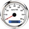 Tacômetro de motor de carro modificado de 85 mm 3k ~ 8kRPM com função de medidor de horas Luz de fundo de 7 cores