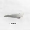 Pinza metálica para el pelo Color níquel perla pinza para flequillo ovalada DIY pinza inferior pinza lateral pinza triangular para el pelo pinza de moda para todo
