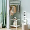 Perchero de esquina, engrosado y reforzado, herramienta multifuncional dos en uno para colgar ropa en el dormitorio, perchero simple de pie