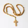 En stock para entrega inmediataColgante de rosario de cruz naturalJoyas transfronterizas de rosario europeo y americano