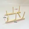 Estante de secado en stock de fábrica estante de secado de platos de madera creativa estante de platos estante de platos suministros de cocina estante de almacenamiento de madera maciza