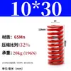 Padrão Japonês Vermelho 65Mn Mola para Moldes Padrão Japonês Retangular Compressão Forte Mola de Compressão de Fio Plano Tm Spring Swm Carga Média
