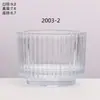 Venta al por mayor del fabricante Taza de vidrio transparente para velas Fondo grueso Portavelas de vidrio para aromaterapia casera Portavelas para dormitorio Adornos de fragancia