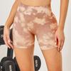 En stock nuevo DARCSPORT cabeza de lobo estampado digital europeo y americano para mujer fitness conjunto sin costuras de sujetador shorts pantalones