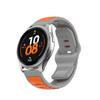 Adequado para Huawei Gt54Gt4 Xiaomi S4 Samsung Watch7 Cabeça Chata 20/22mm Pulseira de Silicone Bicolor Diamantada