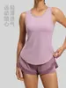 Camiseta sin mangas de spandex tipo nube para yoga para mujer, espalda hermosa calada, malla transpirable, ropa deportiva para fitness y entrenamiento, top ajustado para correr