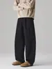Ropa de Hombre Feng She / Otoño e Invierno Nuevo Retro Pantalones de Trabajo para Hombre Parche Americano Holgado Casual Guadaña Pierna Ancha Pantalones Largos