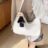 Moderna Bolso de Mano Coreano Texturizado para el Día Bajo el Brazo Exquisito Bolso de Hombro Único Tejido Otoño Nuevo Estilo 2026 Viaje Cruzado Diagonal para Mujer