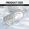 Protetor de neve para carro revestido com tecido prateado para-brisa dianteiro de inverno 150*70cm protetor solar isolamento térmico quebra-sol venda quente