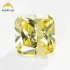 3x 3 ~ 15x 15 mm 5A Biselado Cuadrado Color PU Colección Zirconia Piedra Desnuda Sintética Wuzhou Venta al por mayor